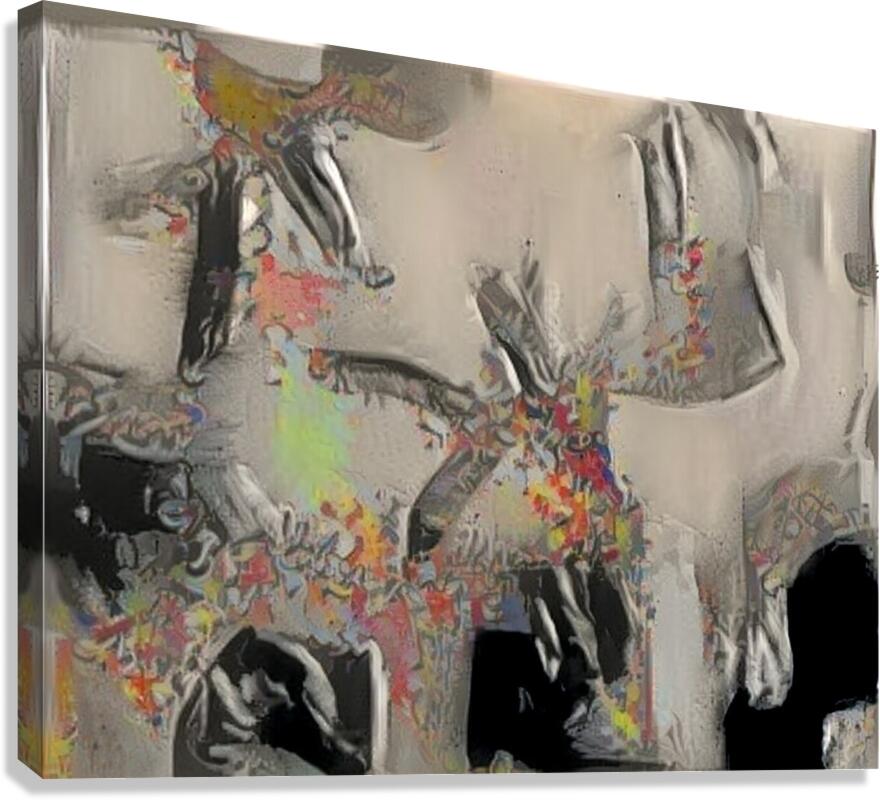 Floating Forms Canvas Print