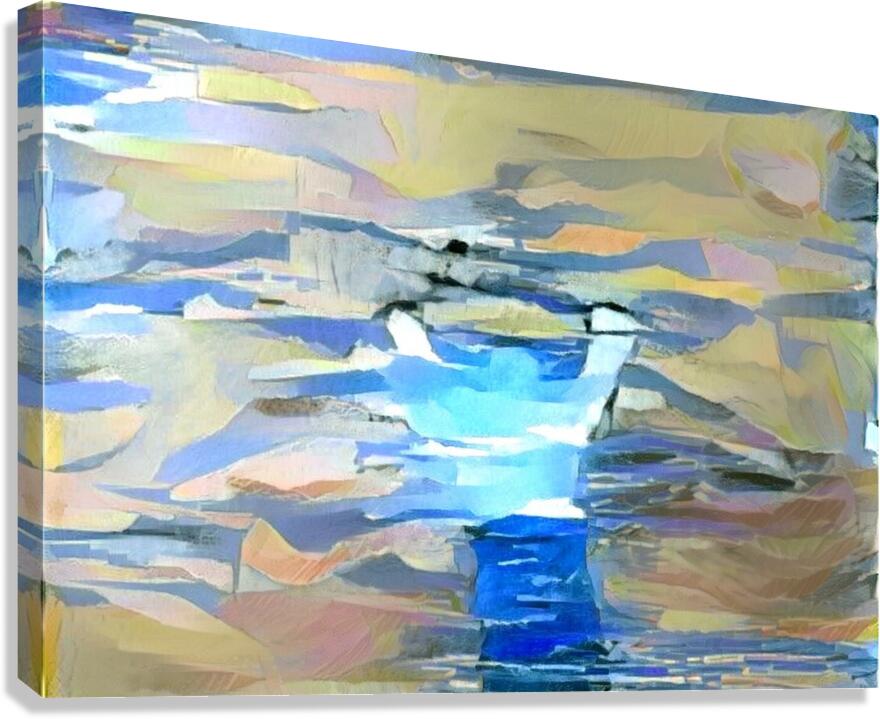 blue break Canvas Print