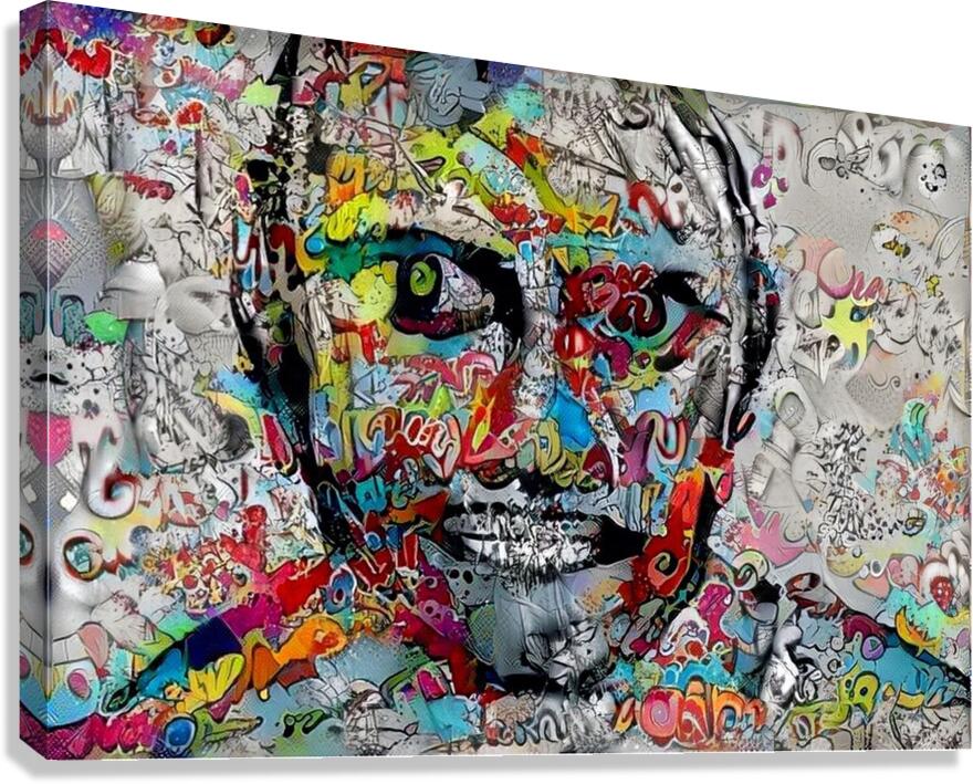 the graffti man Canvas Print