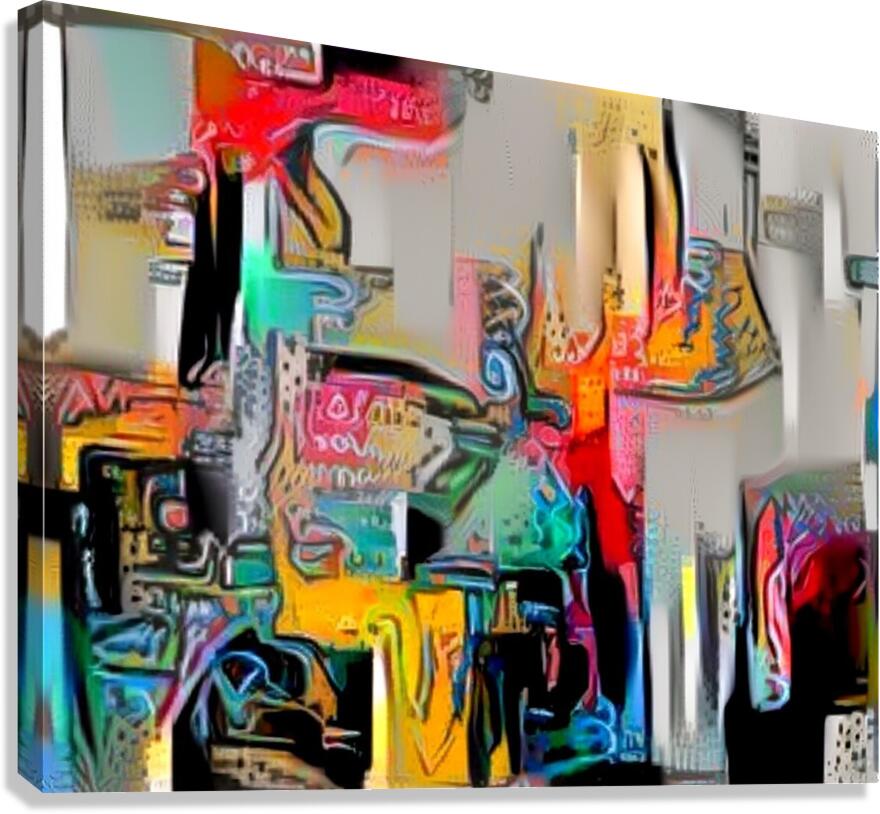 red men briage Canvas Print