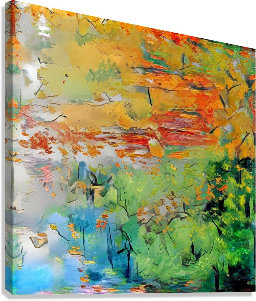 Autumns embrace Canvas Print