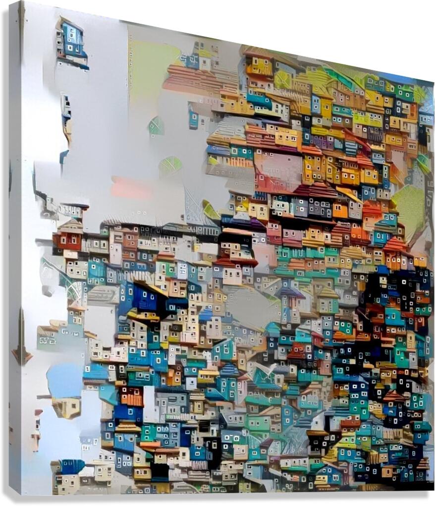 Stacked City Canvas Print