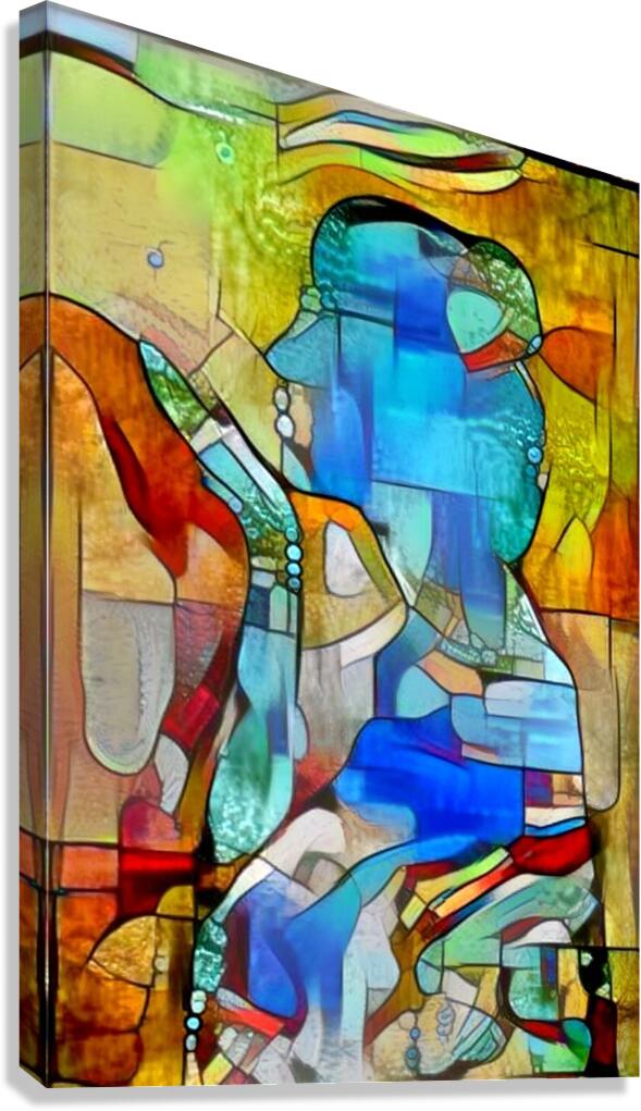 Stained Glass Muse Canvas Print