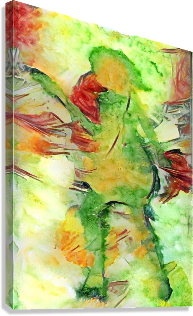 Silhouette of a Dancer Canvas Print