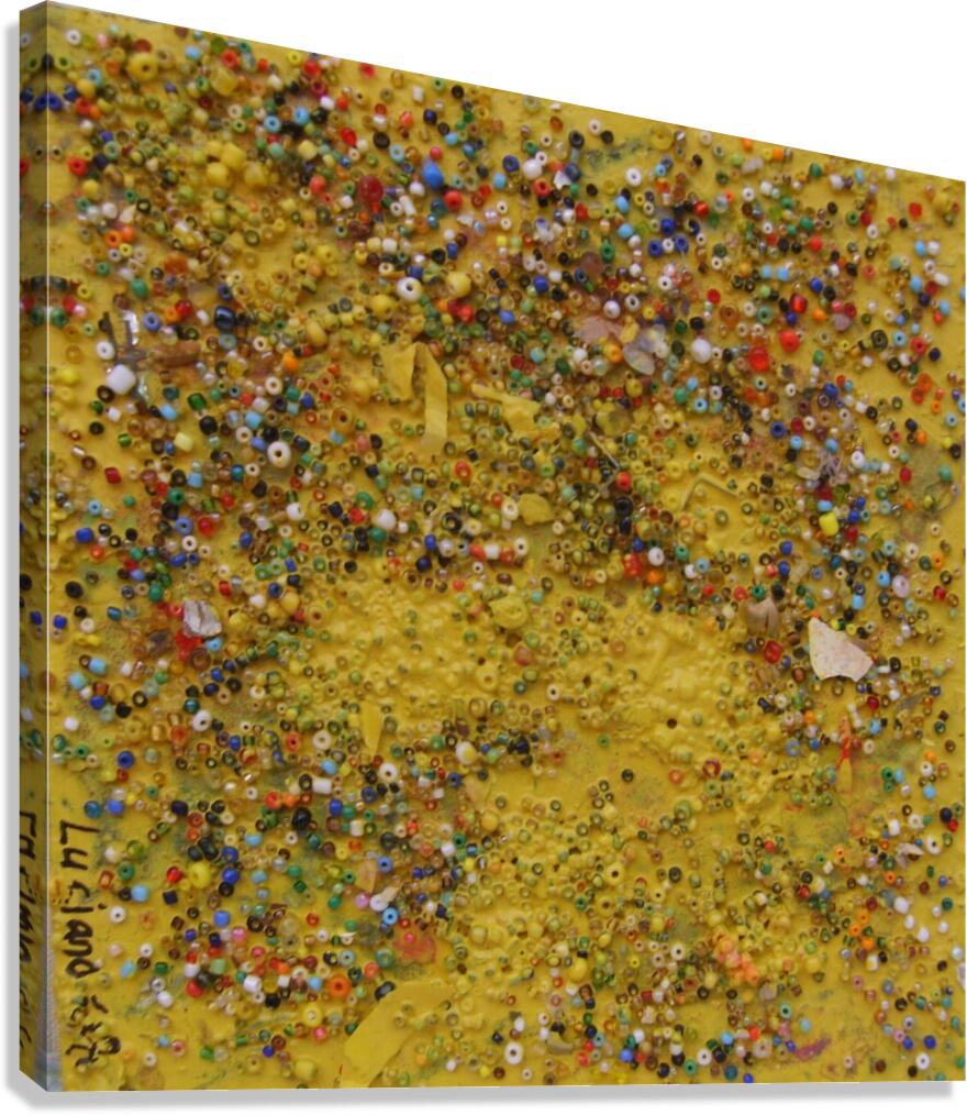 Yellow pins Canvas Print