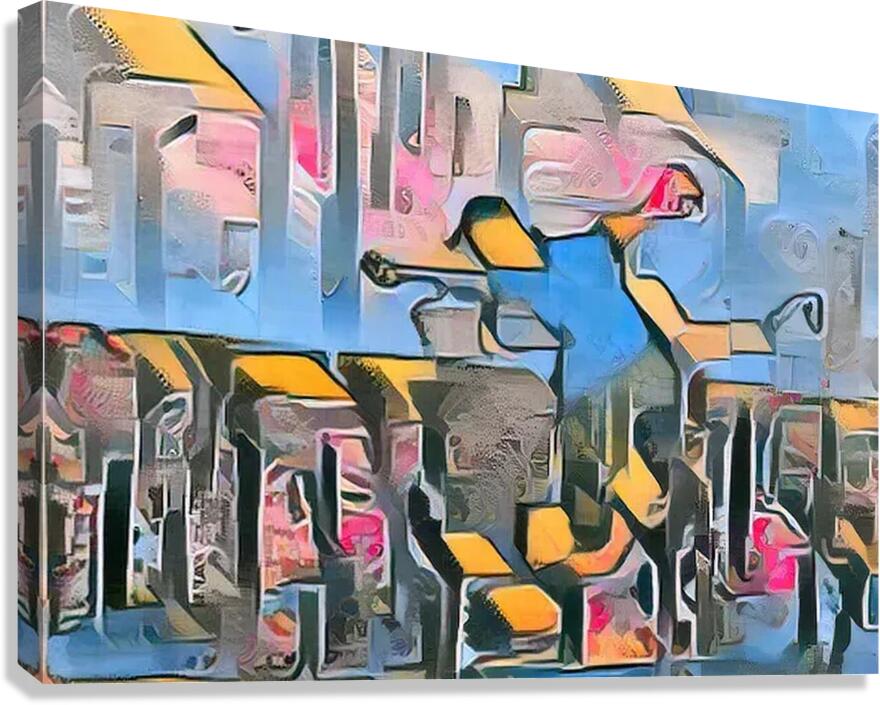 skateboard text Canvas Print