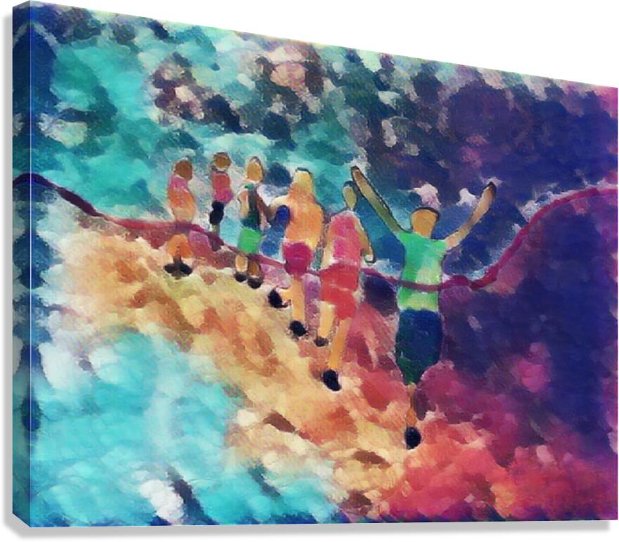 Running fluid Canvas Print