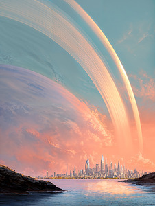 Futuristic view 1 by Infinite Wall Art