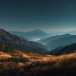 mountains night 2