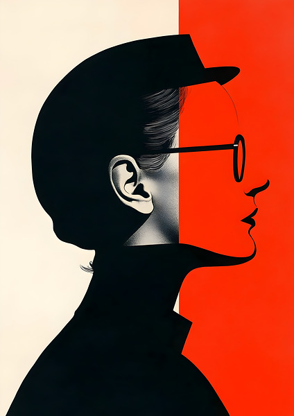 Red Profile Digital Download