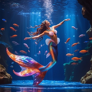 In the heart of a mesmerizing live show stage