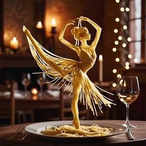 The spaghetti dancer is fully formed