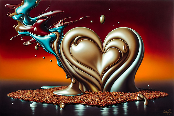 Platinum Heart Print