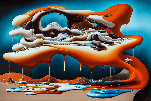 The Pour in Orange by Ashley Rene Atelier