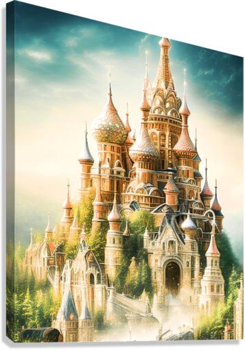 Castle on a Cloud Canvas Print