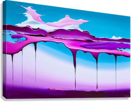 Bubble Gum Drip Canvas Print
