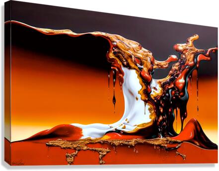 Liquid Yooperlite Canvas Print