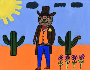 Cowboy Sloth. Raquel R