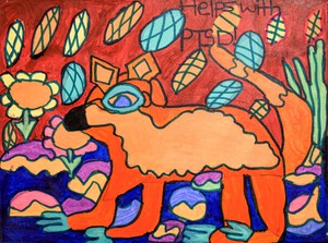 Folk Art Fox. Lizzie M