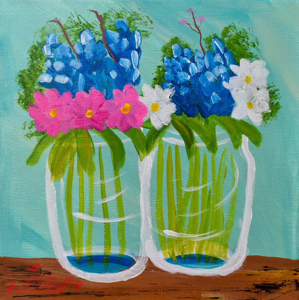 Flower Jars.  Ariana R Print