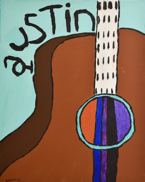 Keep Austin Rockin . Glenn N Print