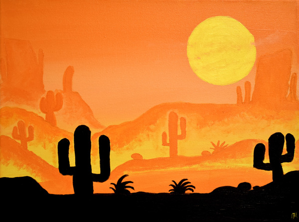 Sunset Desert. DaVere H Print