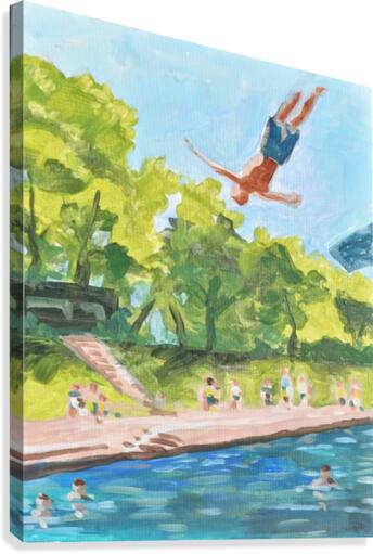 Barton Springs. Zach C  Canvas Print