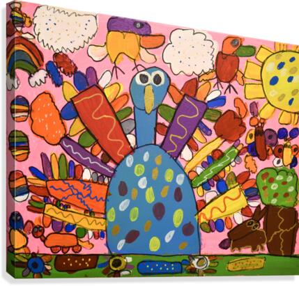 Billy the Peacock. Emily D  Canvas Print