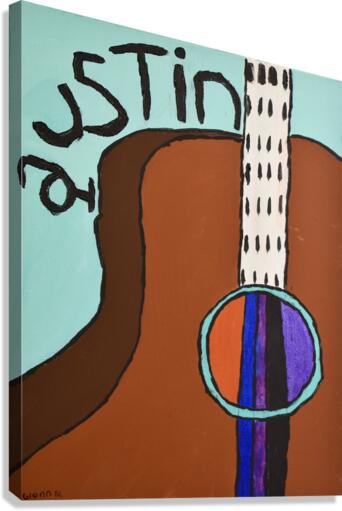 Keep Austin Rockin . Glenn N Canvas Print