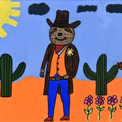 Cowboy Sloth. Raquel R