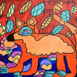 Folk Art Fox. Lizzie M