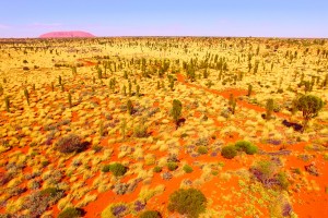 Dunes Aerial  - to Uluru