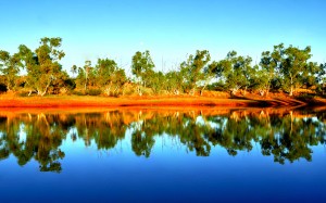 Reflections on an Outback Dam