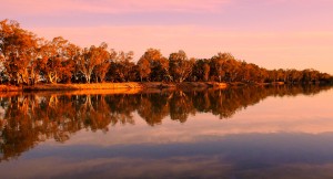 Sunset on the Murray River