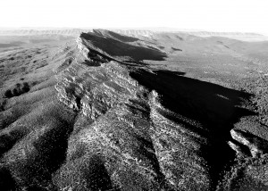 Wilpena Pound Sunrise in B&W