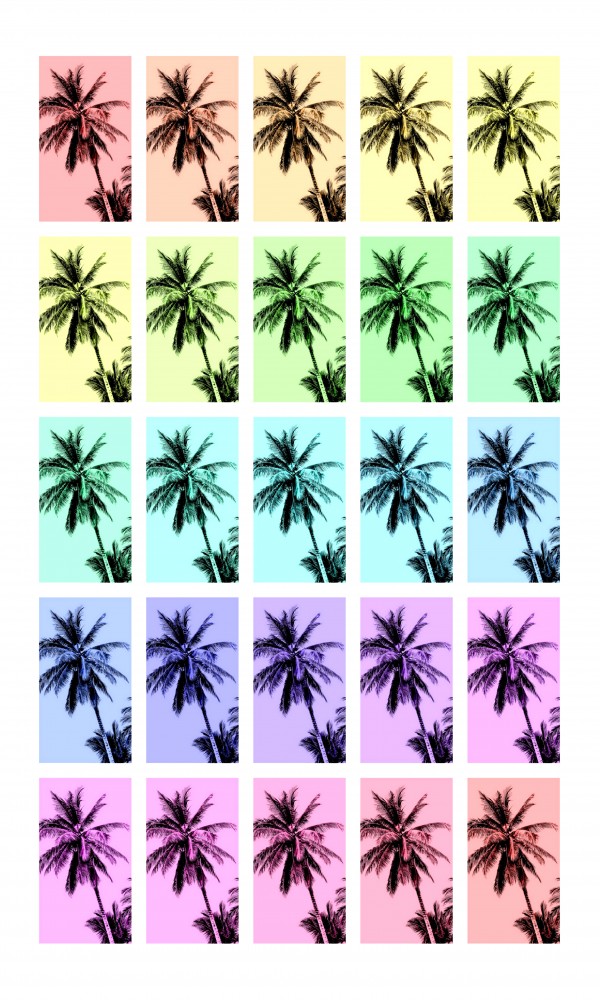 Palm Tree Collage 4 Print