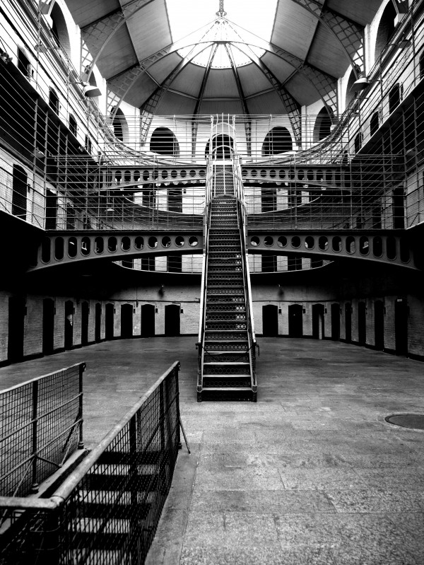 Kilmainham Gaol Dublin in B&W by Lexa Harpell