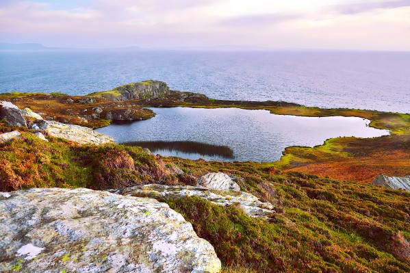 Twilight on Irish Sea Cliffs by Lexa Harpell