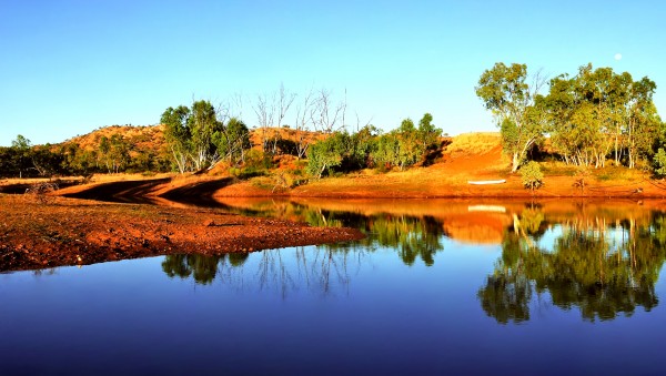 Sunrise on an Outback Dam by Lexa Harpell