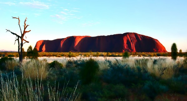 Uluru at Dawn - 2 by Lexa Harpell