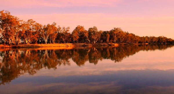 Sunset on the Murray River by Lexa Harpell