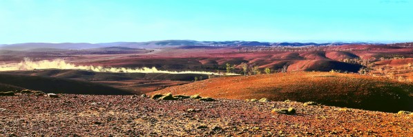 Kicking up Dust - Flinders Ranges by Lexa Harpell