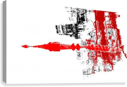 Lurking - Red Canvas Print