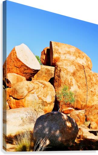Split - Devils Marbles Canvas Print