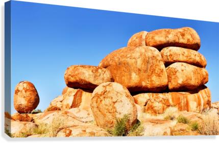 Stacked - Devils Marbles Canvas Print