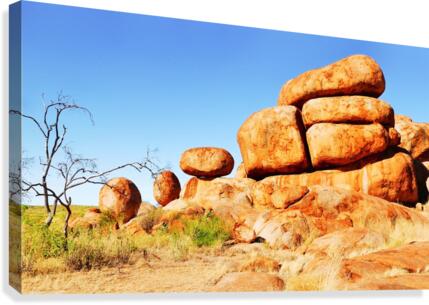 Landscape - Devils Marbles Canvas Print