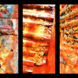Corrugated Iron Triptych 1