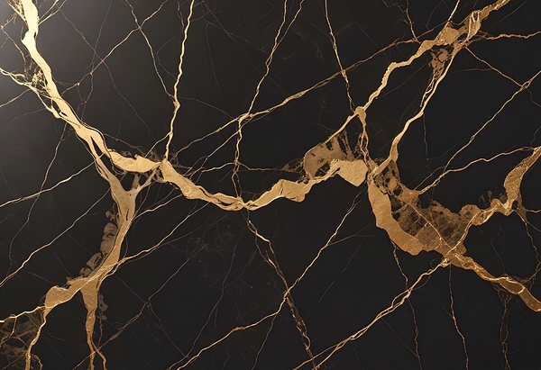 a black marble surface with intricate patterns 1. by Mitica Mihaila