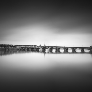 Jacques Gabriel bridge Loire river. Blois France
