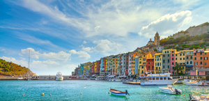 Portovenere village on the sea. Liguria Italy